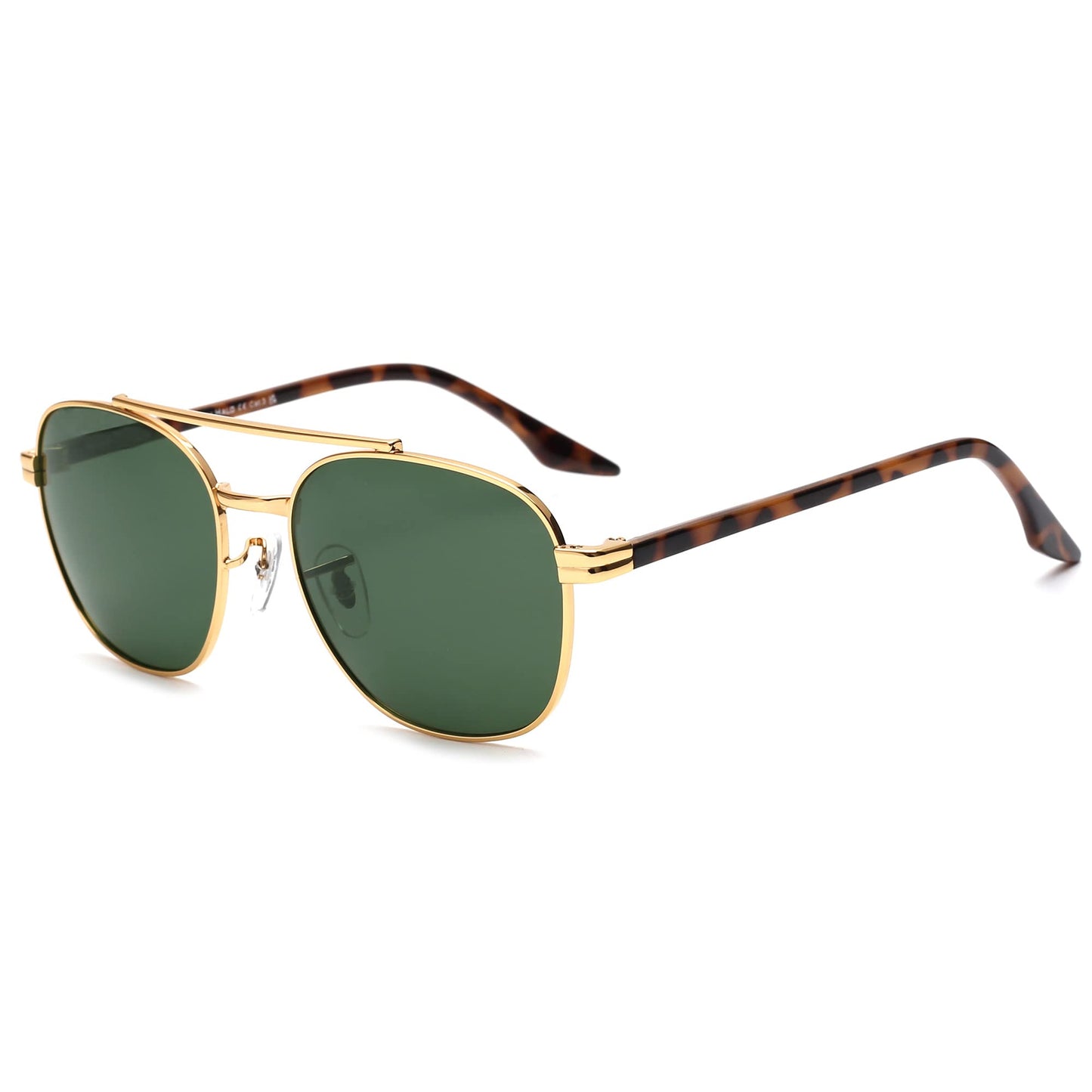 JIM HALO Retro Square Aviator Sunglasses