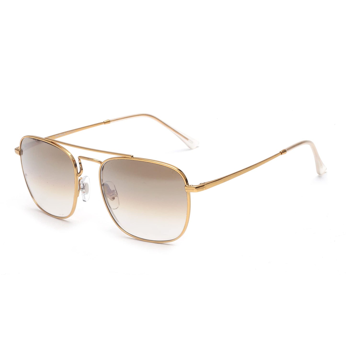 JIM HALO Retro Square Aviator Sunglasses