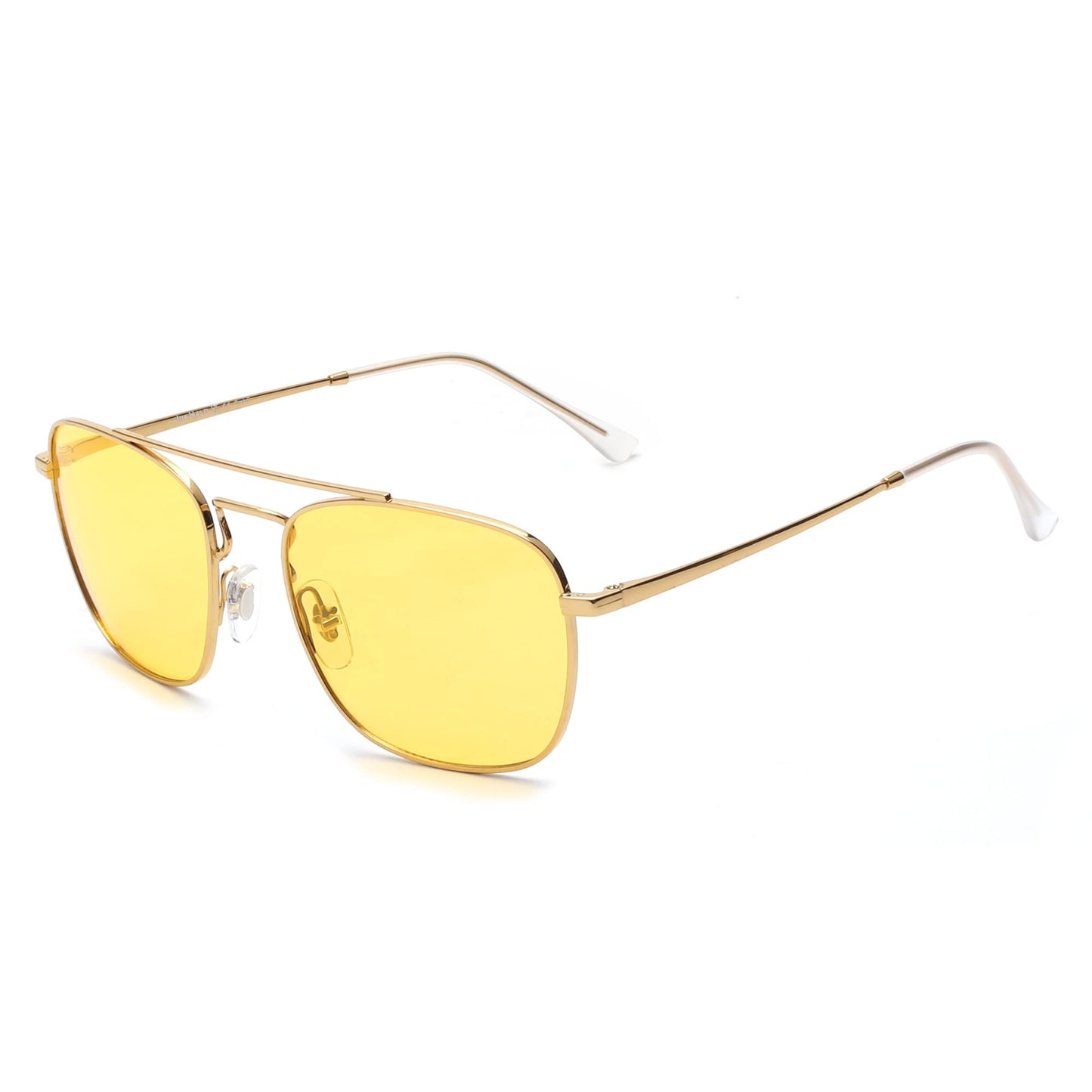 JIM HALO Retro Square Aviator Sunglasses