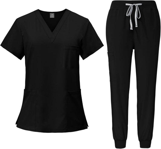 Stretchy Scrub Set W/ Cargo Pockets - Purcell's Clothing Company