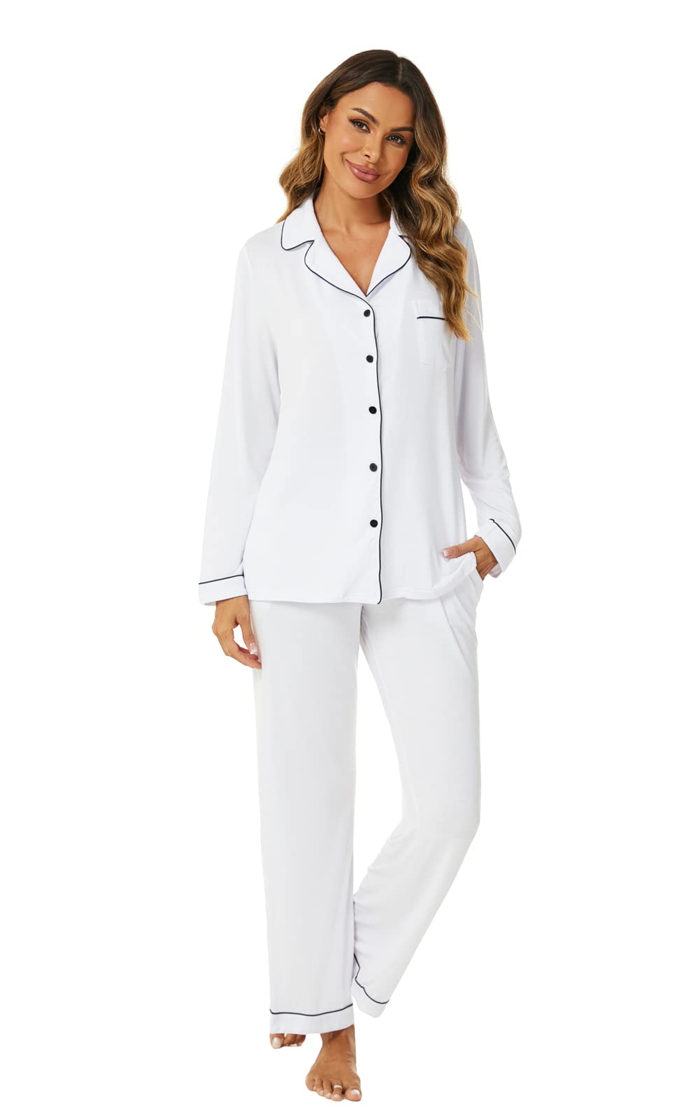 Long Sleeve Button Down Lounge Set