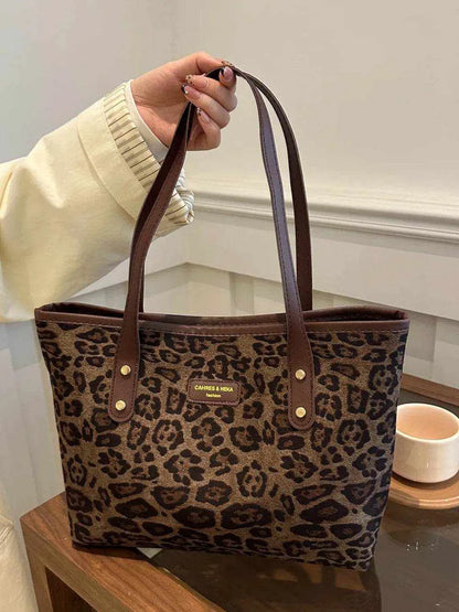 Leopard Polyester Tote Bag - Purcell's Clothing Company
