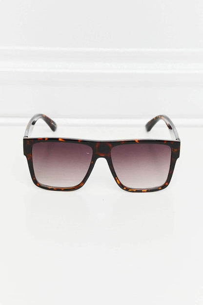 Tortoiseshell Square Full Rim Sunglasses - Purcell's Clothing Company