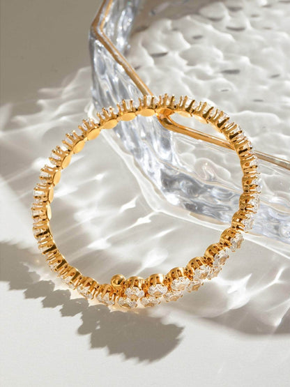 Stainless Steel Inlaid Zircon Bracelet - Purcell's Clothing Company