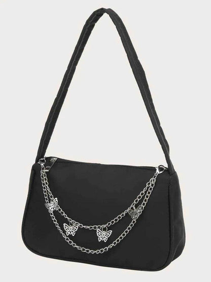Butterfly Chain Polyester Handbag - Purcell's Clothing Company