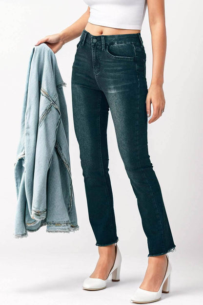 Mid-Rise Waist Skinny Jeans with Pockets - Purcell's Clothing Company