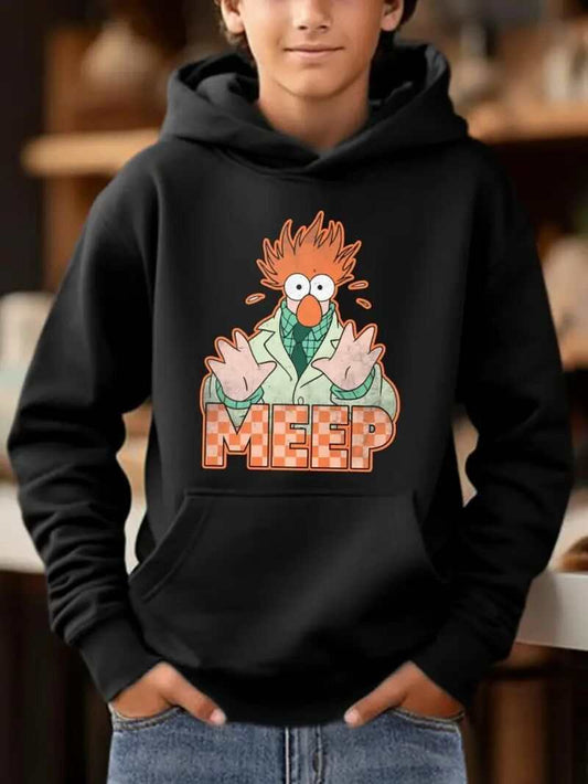 Meep Graphic Print Hoodie