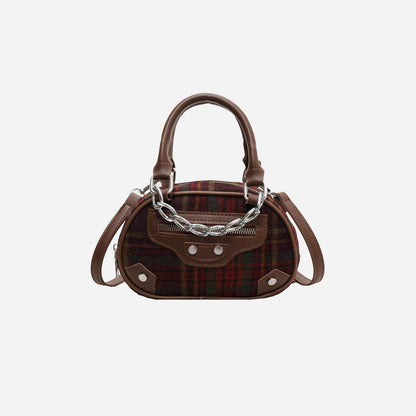 Plaid Print Crossbody Bag - Purcell's Clothing Company
