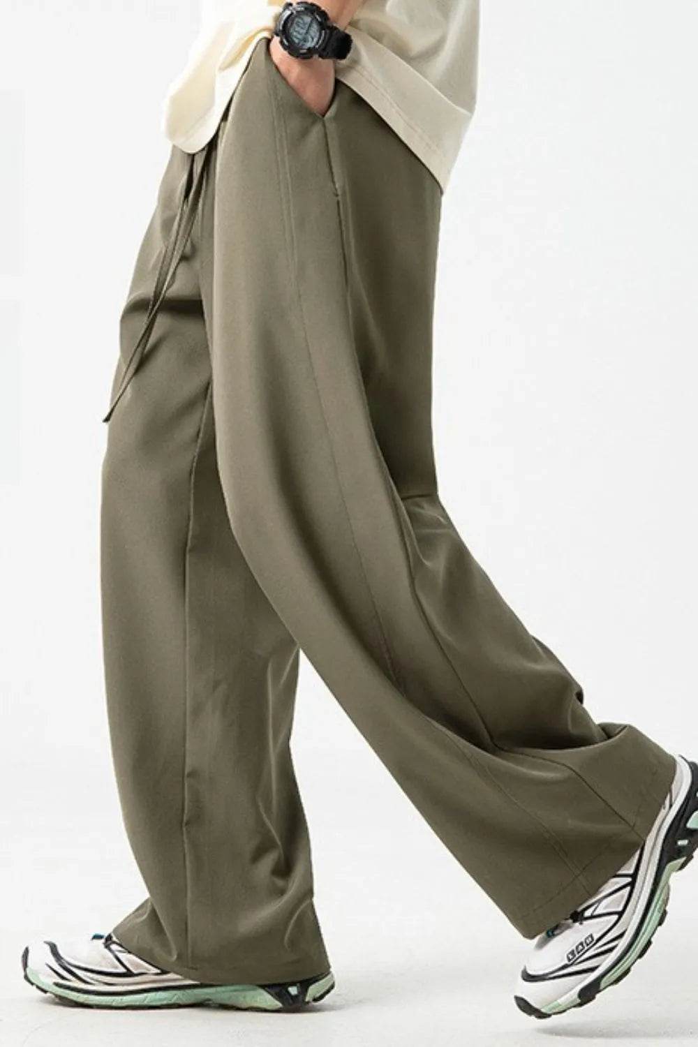 Drawstring Wide Leg Pants - Purcell's Clothing Company