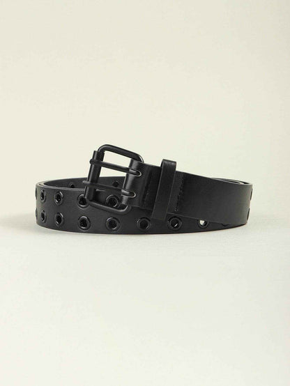 Grommet PU Leather Belt - Purcell's Clothing Company
