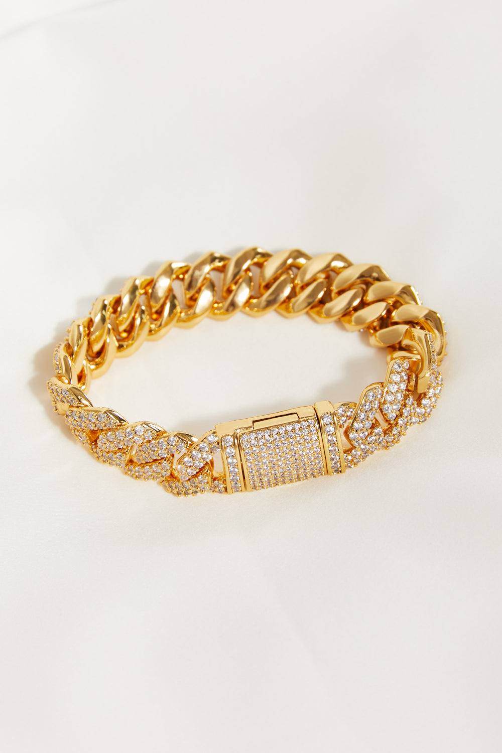Alloy Inlaid Zircon Bracelet - Purcell's Clothing Company