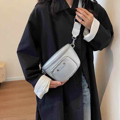 Texture PU Leather Crossbody Bag - Purcell's Clothing Company