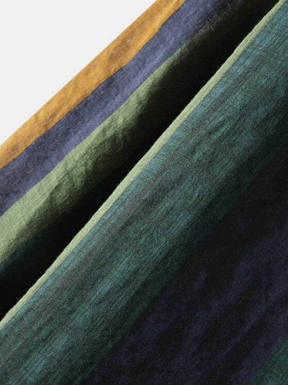 Contrast Striped Button Down Shirt - Purcell's Clothing Company