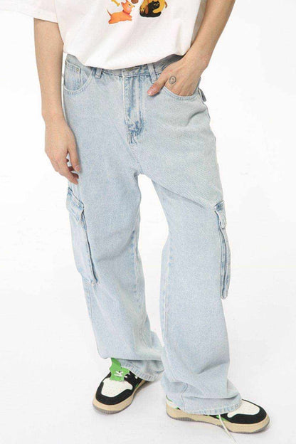 Men's Washed Straight Cargo Jeans - Purcell's Clothing Company