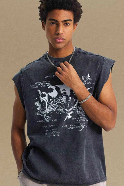 Round Neck Graphic Tank - Purcell's Clothing Company