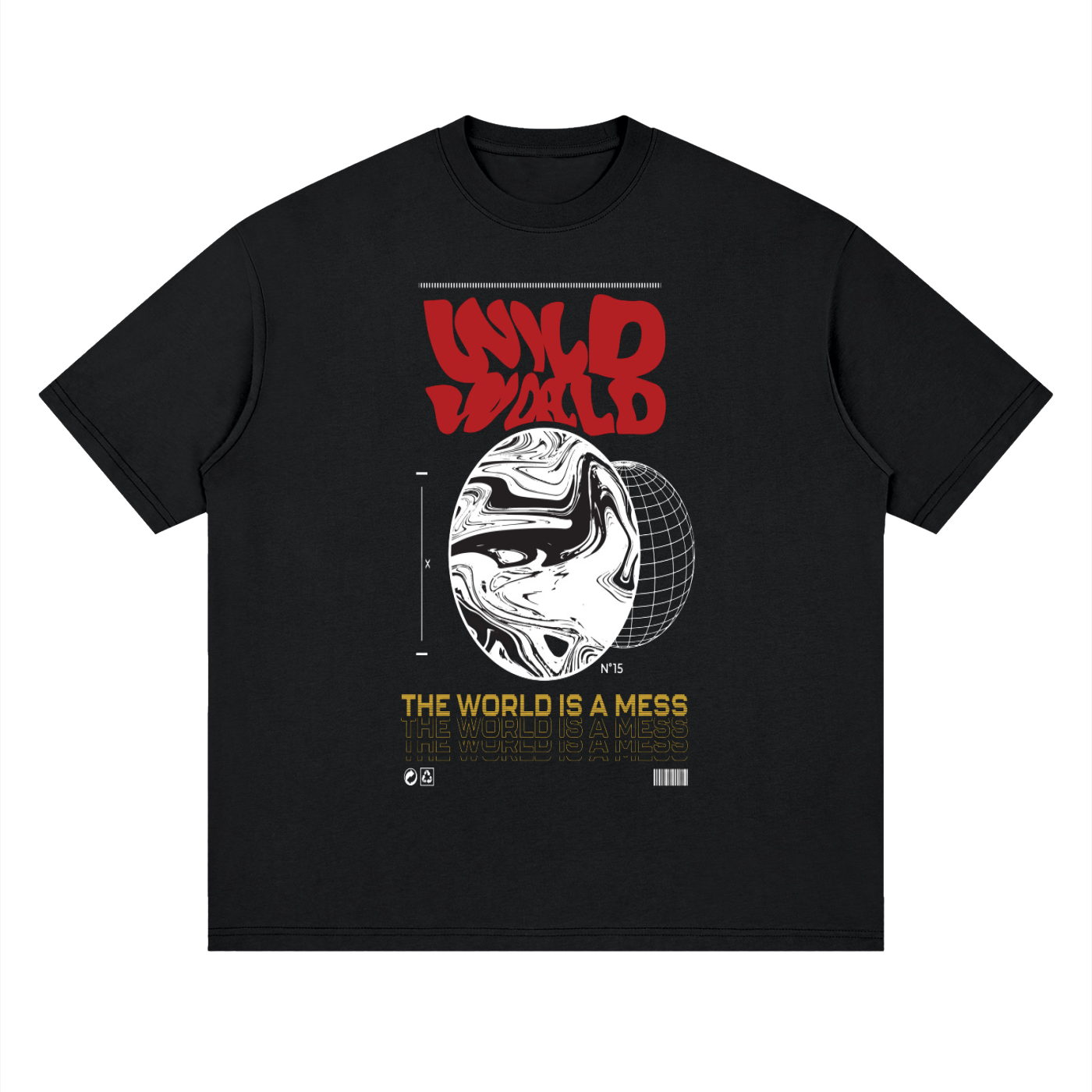 Wild World Streetwear Loose Drop Shoulder T-Shirt (UNISEX)