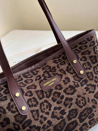 Leopard Polyester Tote Bag - Purcell's Clothing Company