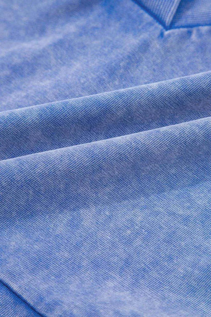 Mineral Wash Pocketed Sleeveless V Neck Loose Romper - Purcell's Clothing Company