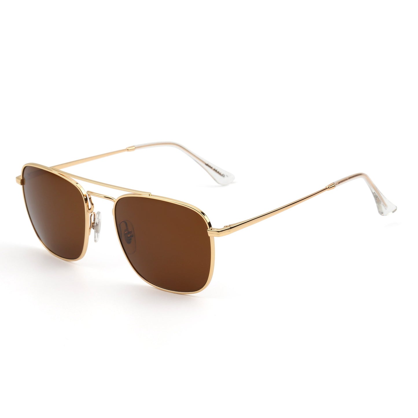 JIM HALO Retro Square Aviator Sunglasses