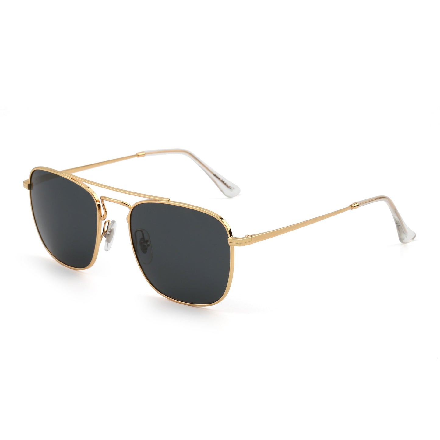 JIM HALO Retro Square Aviator Sunglasses