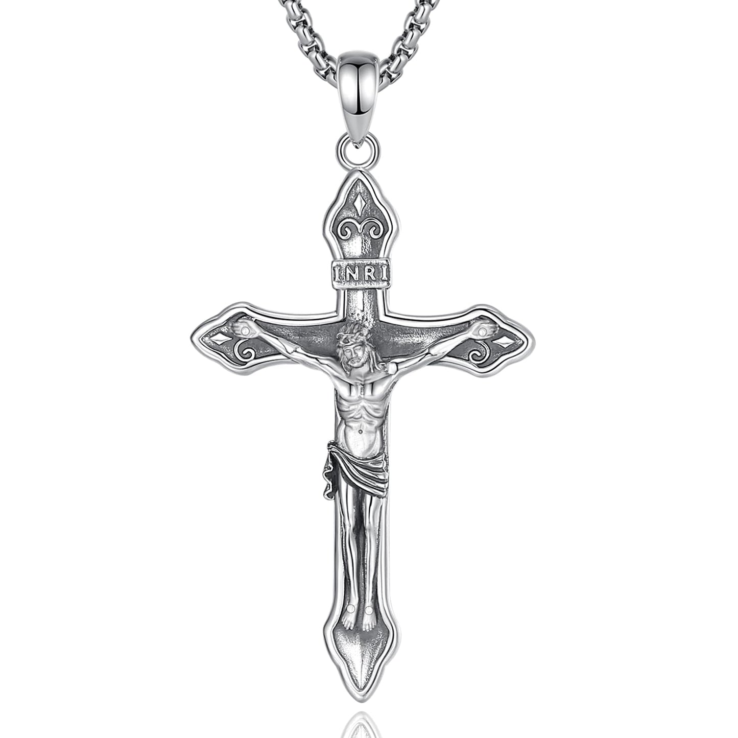 EUDORA 925 Sterling Silver Prayer Necklace