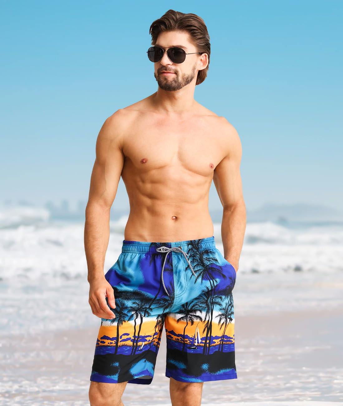 Trunks 9" Quick Dry Bathing Suit Big & Tall