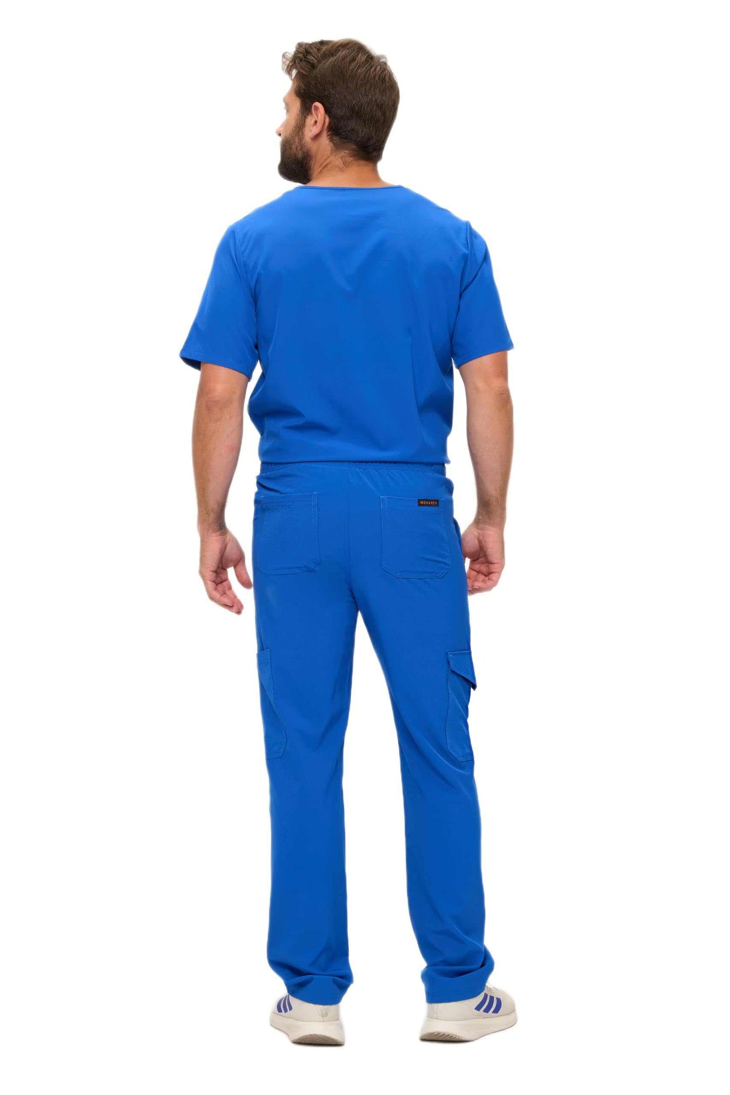 Multi-Pocket Cargo Scrub Set
