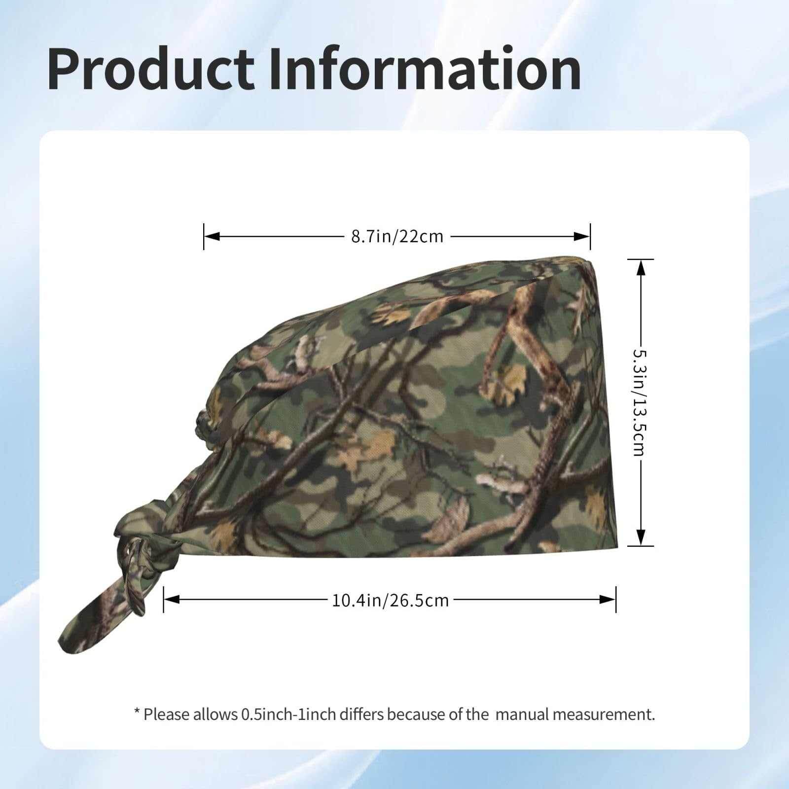 Unisex Adjustable Scrub Cap W/ Elastic - Purcell's Clothing Company