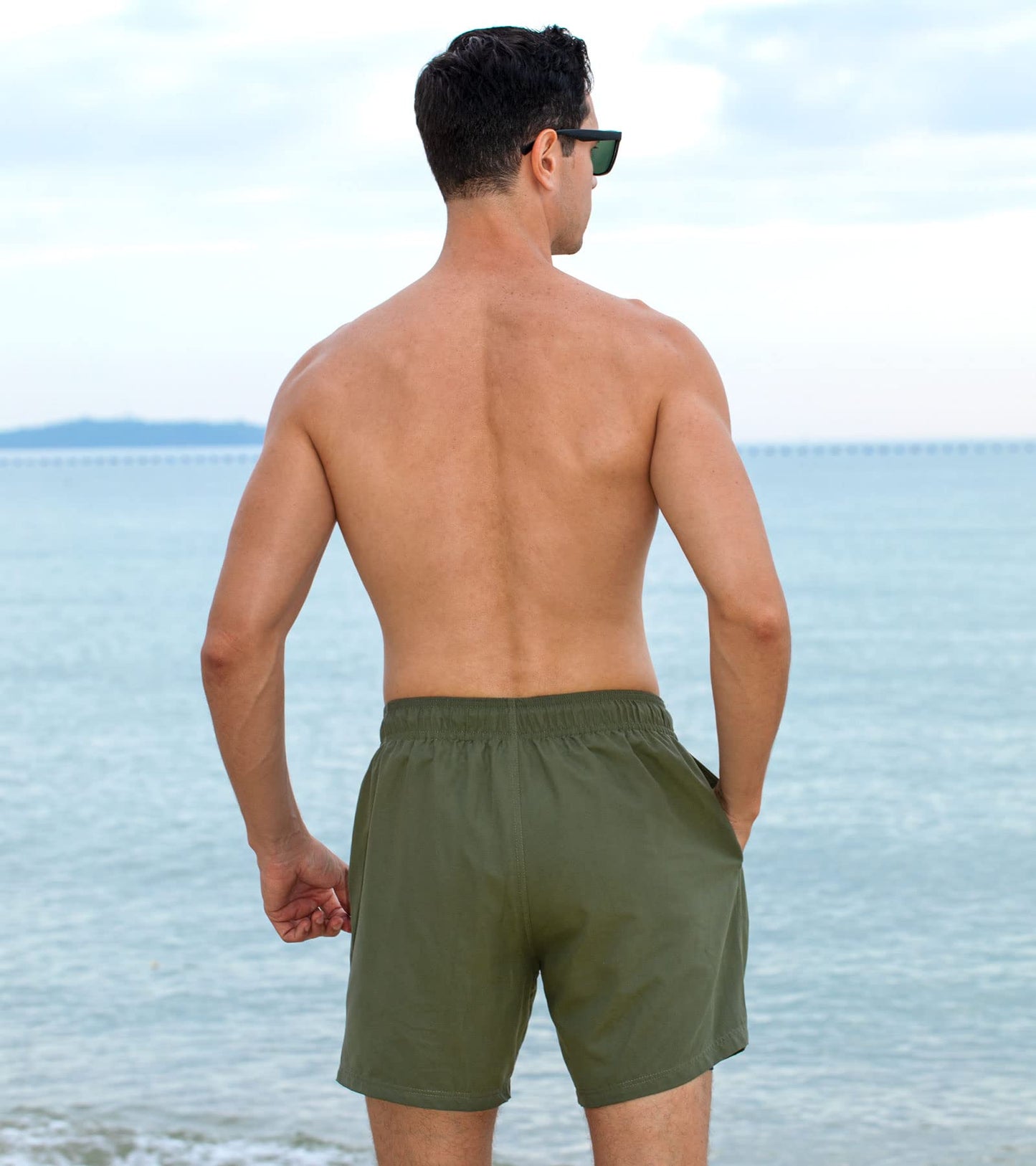 5.5" Inseam Anti-Chafe Swim Shorts