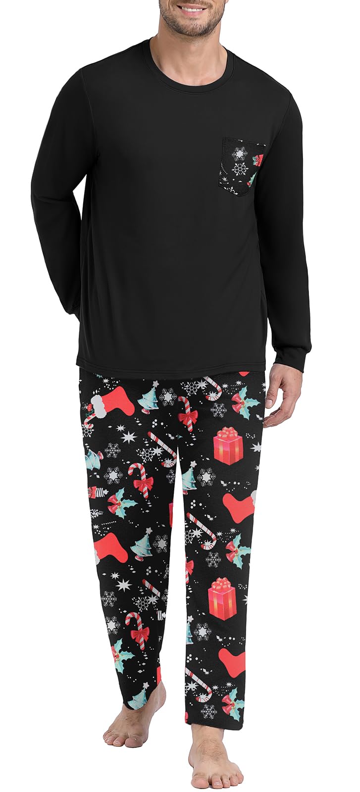 Long Sleeve Crewneck Pj Set