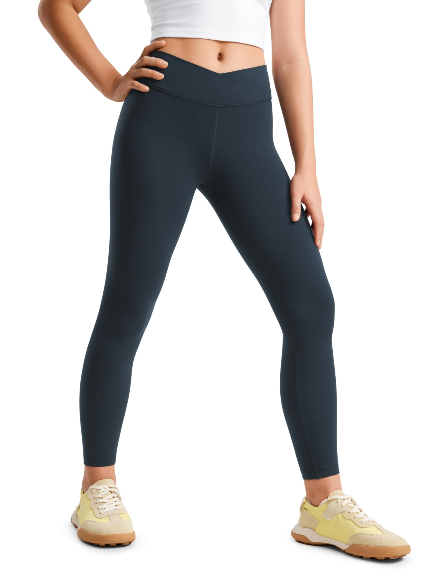 High Waist Crossover Yoga Pants