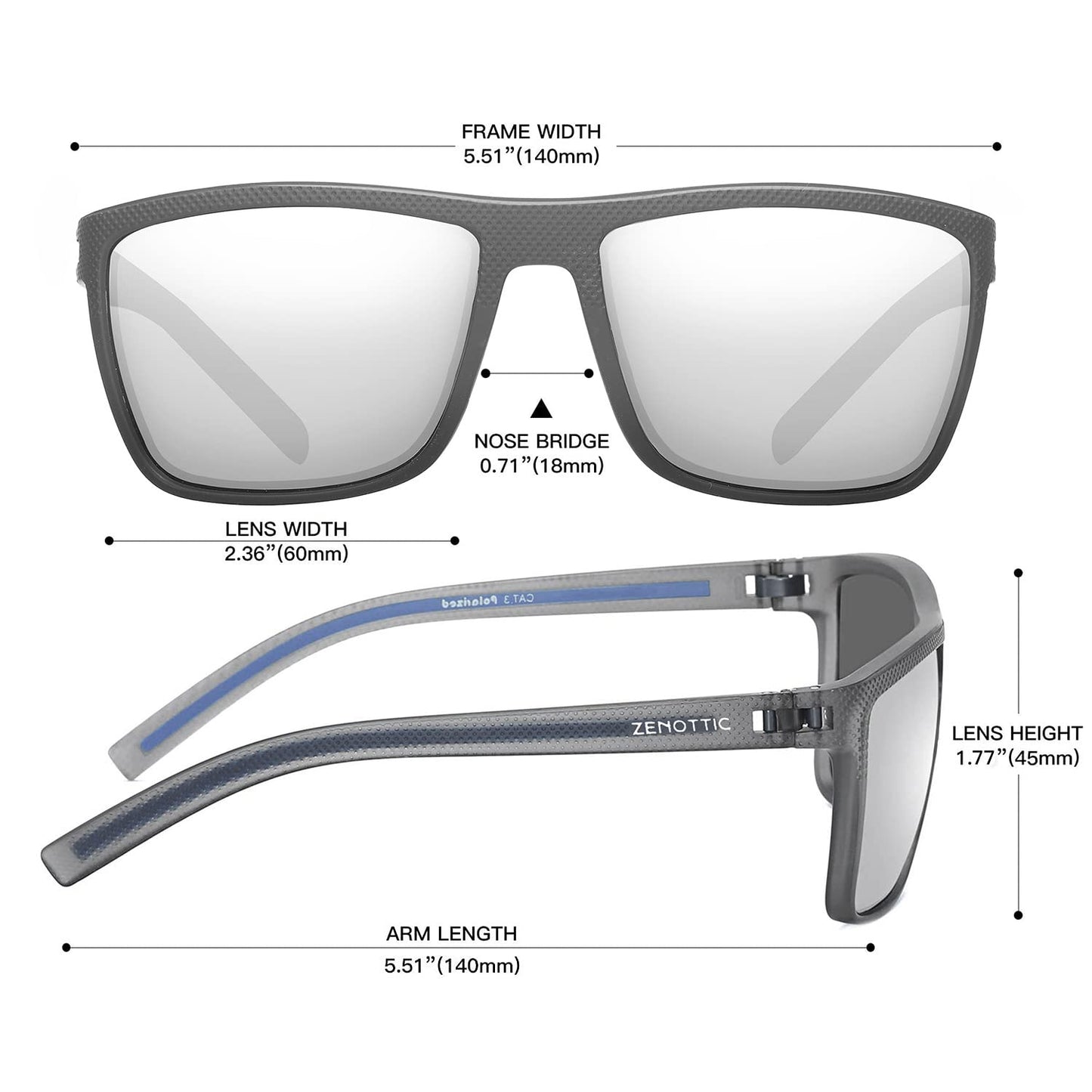 ZENOTTIC Polarized Sunglasses