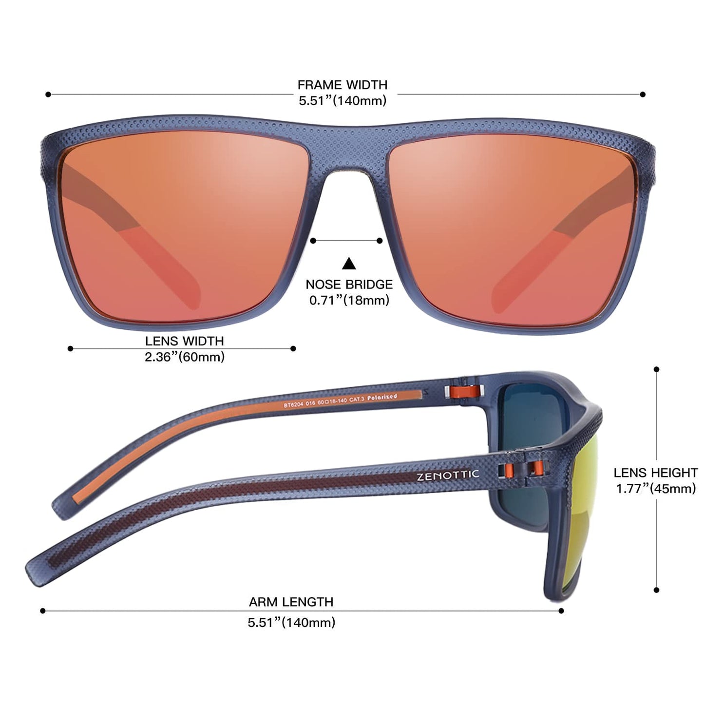 ZENOTTIC Polarized Sunglasses