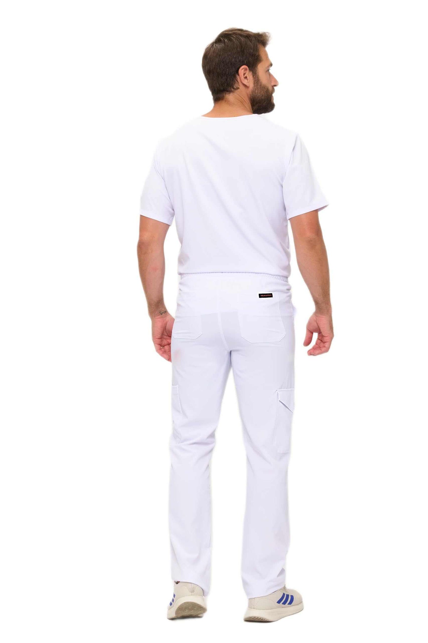 Multi-Pocket Cargo Scrub Set