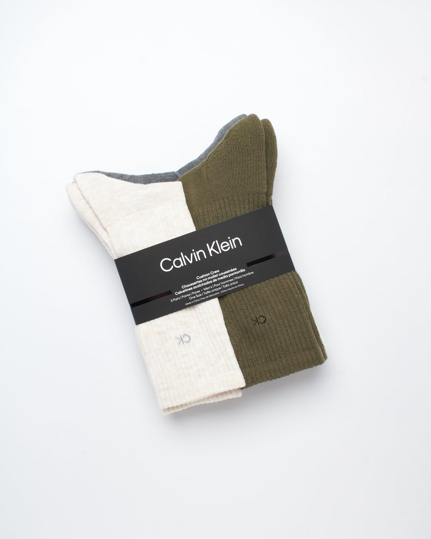 Calvin Klein Cushioned Crew Socks (5-Pair)