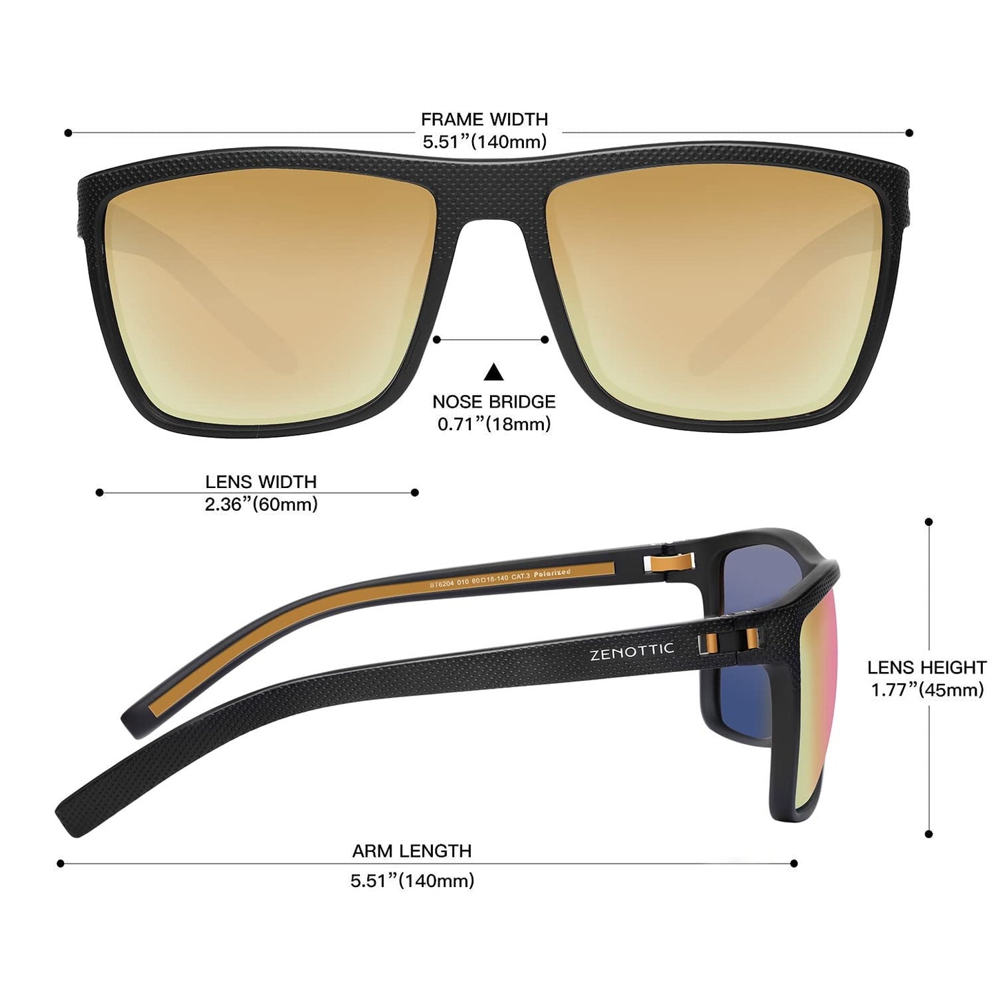 ZENOTTIC Polarized Sunglasses