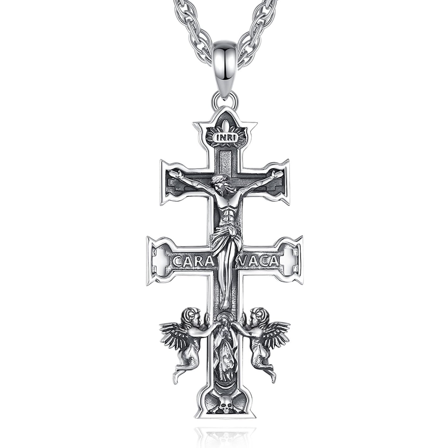 EUDORA 925 Sterling Silver Prayer Necklace