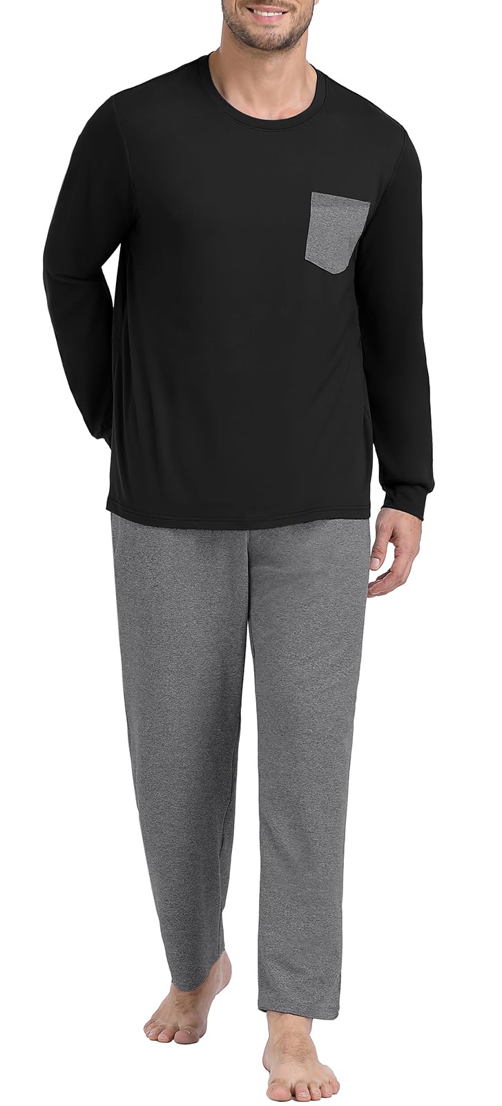 Long Sleeve Crewneck Pj Set