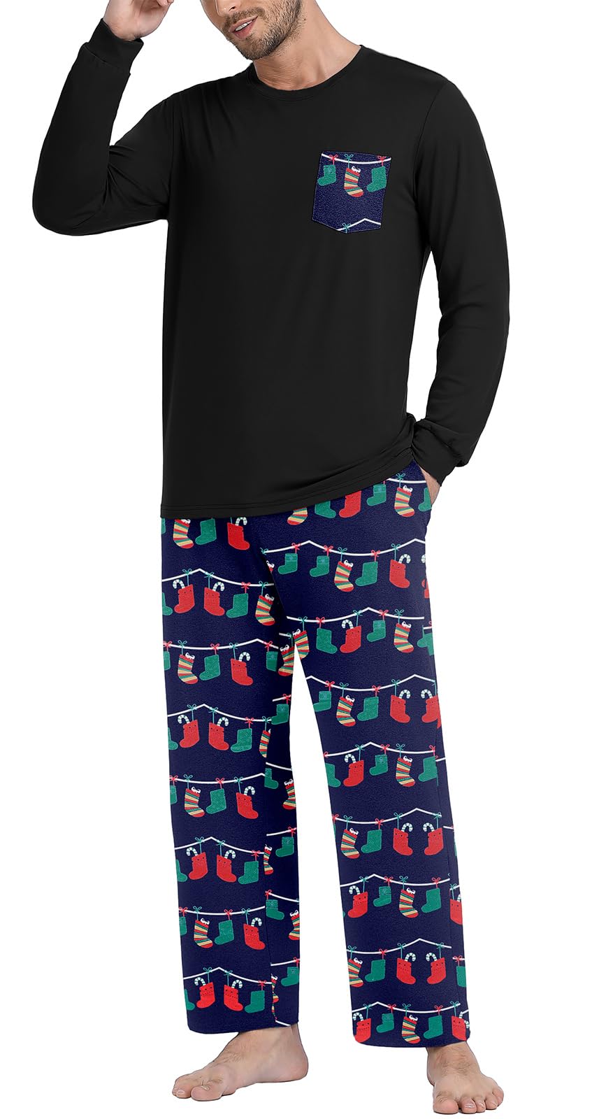 Long Sleeve Crewneck Pj Set