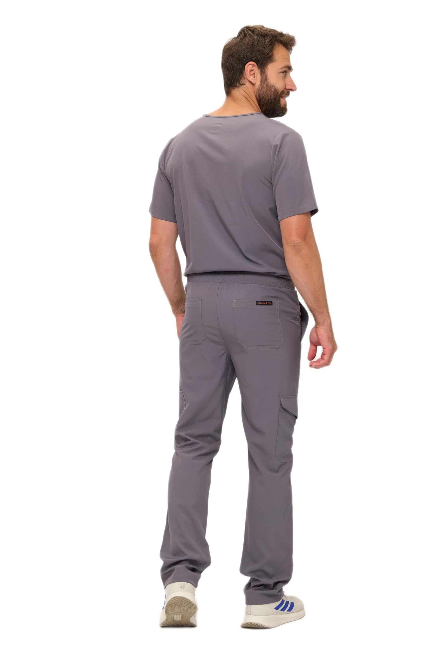 Multi-Pocket Cargo Scrub Set