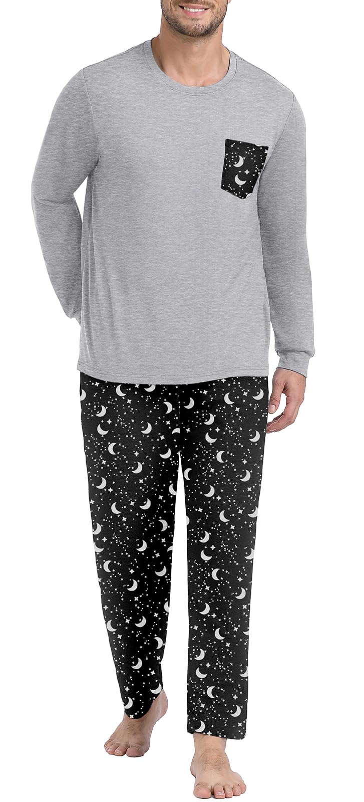 Long Sleeve Crewneck Pj Set