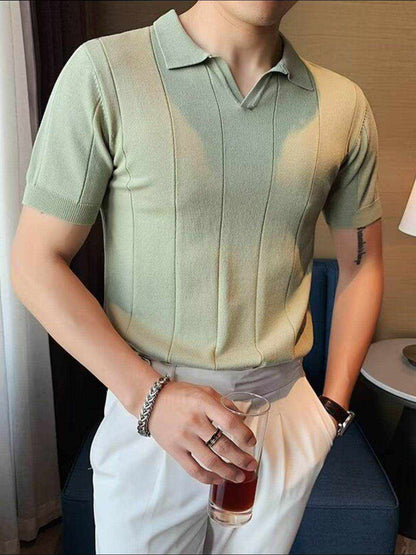 Collared Neck Short Sleeve Polo - Purcell's Clothing Company