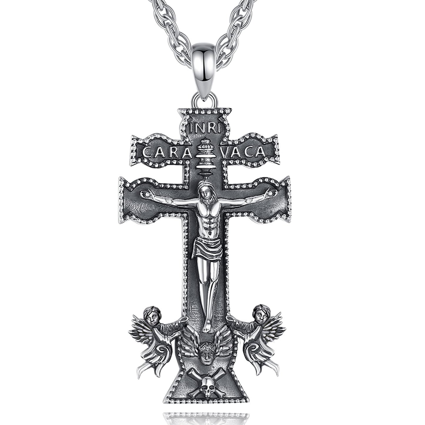 EUDORA 925 Sterling Silver Prayer Necklace