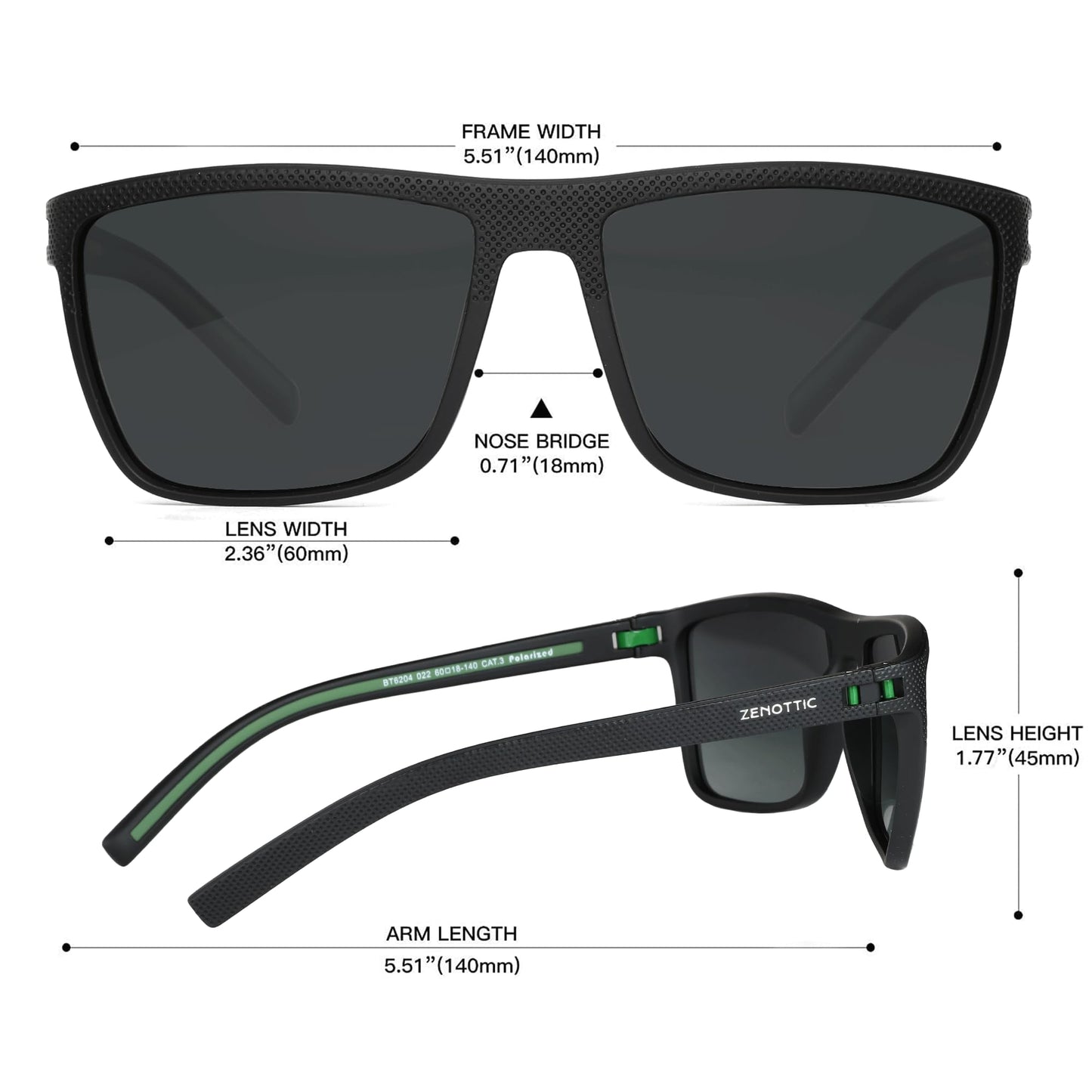 ZENOTTIC Polarized Sunglasses