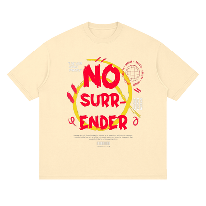 No Surrender Streetwear Loose Drop Shoulder T-Shirt