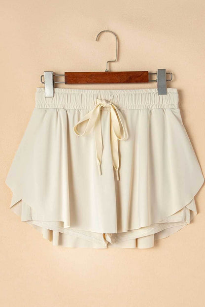 Drawstring High Waist Lined Active Skorts - Purcell's Clothing Company