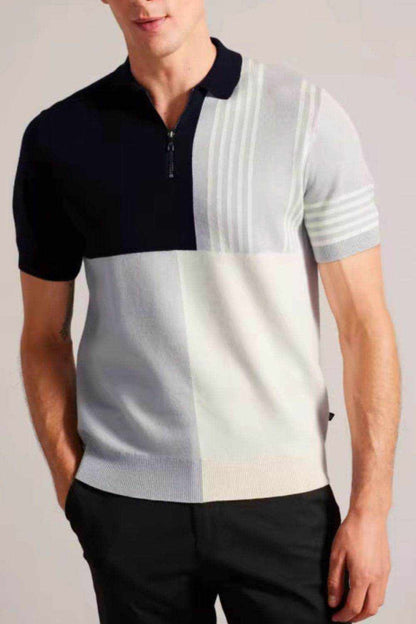 Color Block Short Sleeve Polo - Purcell's Clothing Company