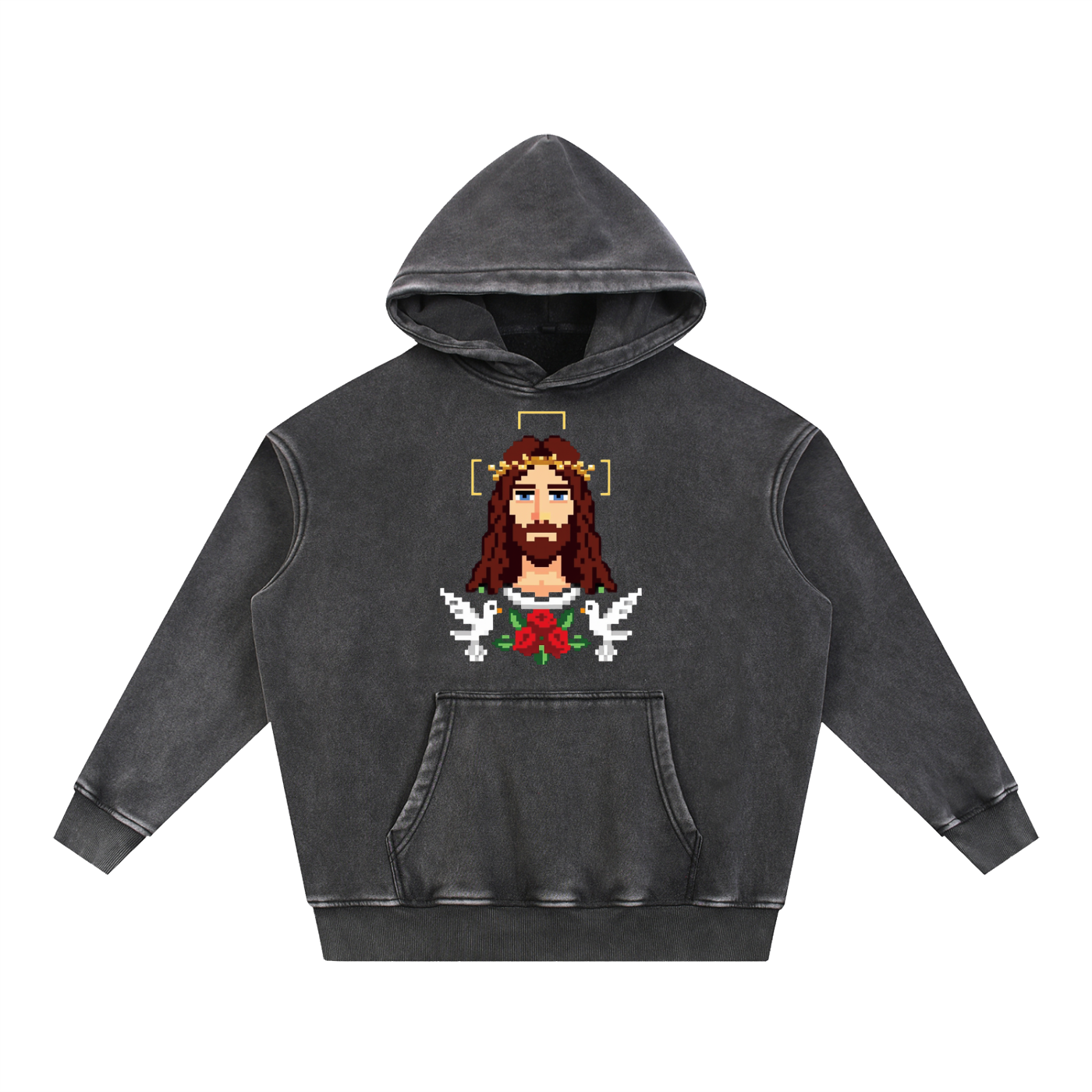 Heavenly Father Oversized Snow-Wash Hoodie (UNISEX)