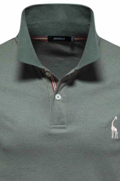 Embroidered Short Sleeve Polo - Purcell's Clothing Company