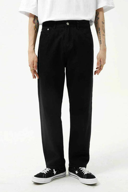 Washed Straight-Leg Slim Jeans - Purcell's Clothing Company
